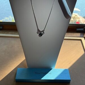 Touchstone Crystal Silver Necklace with Charms